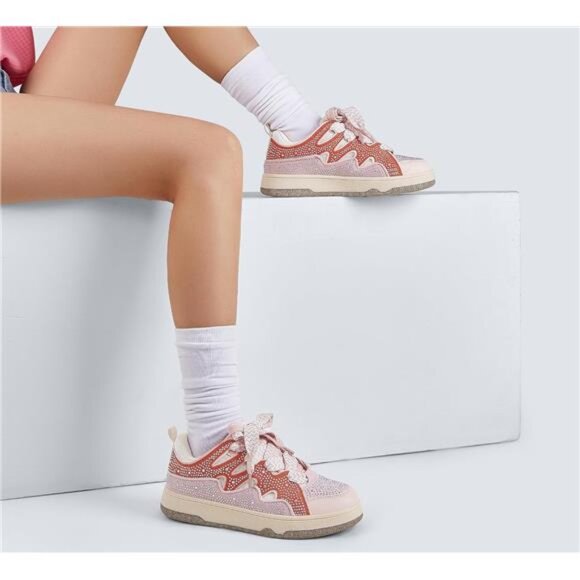 Women's Sparkle Rhinestone Fashion Sneaker - Picture 2 of 6